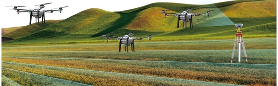 農薬噴霧 Uav 農作物噴霧機 100-500ml 容量と空洞の円形ドローン